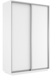 Шкаф 2-дверный Экспресс (ДСП) 1200х600х2400, белый снег в Южно-Сахалинске - предосмотр