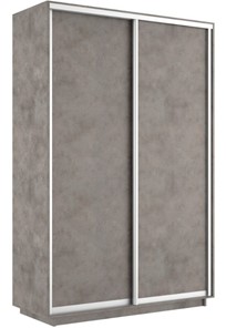 Шкаф 2-х дверный Экспресс (ДСП) 1400х600х2400, бетон в Южно-Сахалинске