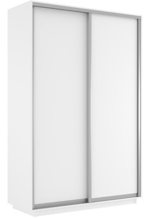 Шкаф 2-х дверный Экспресс (ДСП) 1600х600х2200, белый снег в Южно-Сахалинске - изображение
