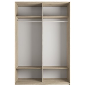Шкаф 2-дверный Эста (ДСП/Зеркало) 1800x660x2200, венге мали в Южно-Сахалинске - предосмотр 1