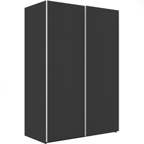 Шкаф 2-дверный Эста (ДСП/ДСП) 1600x660x2200, серый диамант в Южно-Сахалинске - предосмотр
