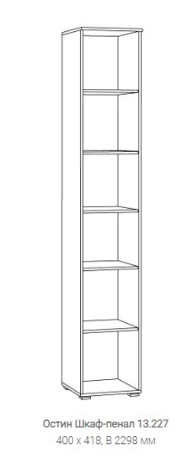 Распашной шкаф Остин 16.227, Белый в Южно-Сахалинске - изображение 1