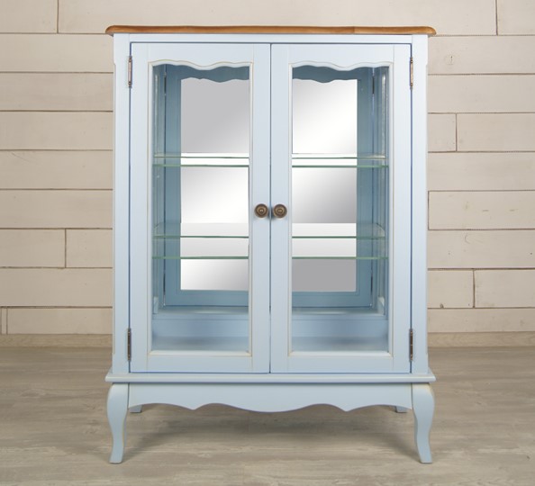 Шкаф 2-дверный Leontina для посуды (ST9318B) Голубой в Южно-Сахалинске - изображение 2