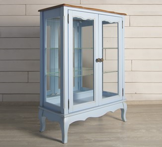 Шкаф 2-дверный Leontina для посуды (ST9318B) Голубой в Южно-Сахалинске - предосмотр 3