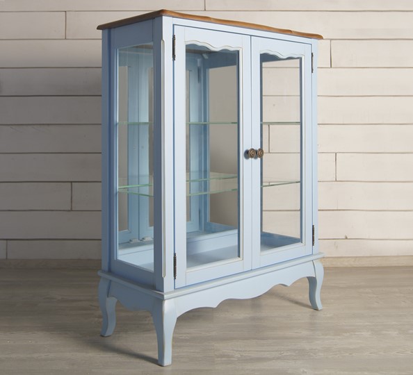 Шкаф 2-дверный Leontina для посуды (ST9318B) Голубой в Южно-Сахалинске - изображение 3