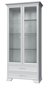 Шкаф-витрина Грация ШР-2, белый, 2 стекла в Южно-Сахалинске