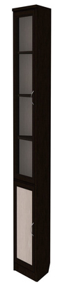 Шкаф распашной 209 левосторонний, цвет Венге в Южно-Сахалинске - изображение