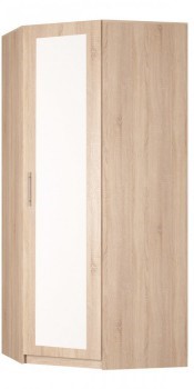 Шкаф угловой Реал (YR-230х1034 (3)-М Вар.4), с зеркалом в Южно-Сахалинске - изображение