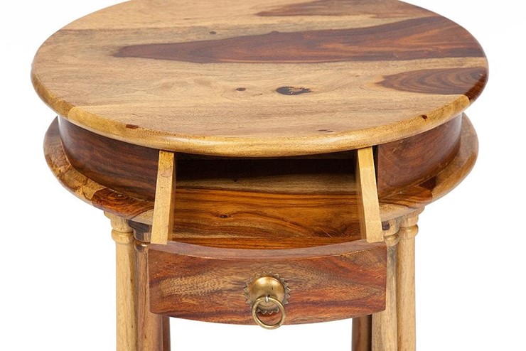 Кофейный стол Бомбей - 1149  палисандр, 45*45*60, натуральный (natural) арт.10049 в Южно-Сахалинске - изображение 1