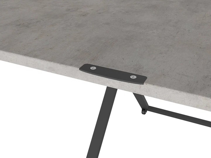 Журнальный стол-трансформер Генри, бетон чикаго/чёрный в Южно-Сахалинске - изображение 4