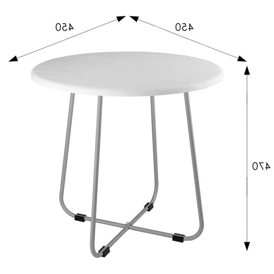 Круглый стол BeautyStyle-14 (белый/металик) в Южно-Сахалинске - изображение 4