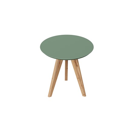 Круглый столик Тип 8 H 400 ЛД.451250.000 (Софт Шафран/Дуб Вотан) в Южно-Сахалинске - изображение