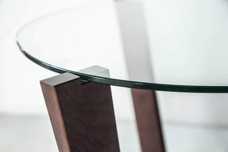 Овальный столик Оникс-6, Венге/Прозрачное стекло в Южно-Сахалинске - изображение 4