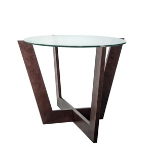 Овальный столик Оникс-6, Венге/Прозрачное стекло в Южно-Сахалинске - предосмотр 5