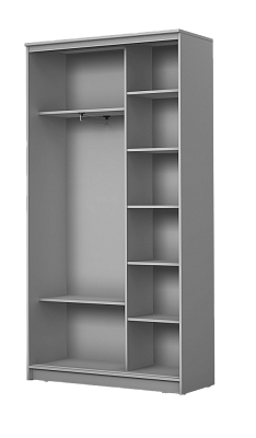 Шкаф 2-х дверный 2400х1362х420 с двумя зеркалами ХИТ 24-4-14-55 Дуб Сонома в Южно-Сахалинске - изображение 1