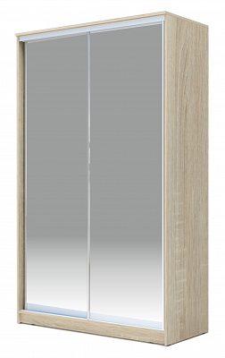 Шкаф 2300х1682х420 Хит-23-4-17-88, Матовое стекло, Дуб сонома в Южно-Сахалинске - изображение