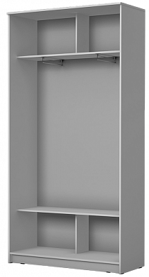 Шкаф 2-х створчатый 2400х1200х420 с двумя зеркалами ХИТ 24-4-12/2-55 Ясень Шимо Светлый в Южно-Сахалинске - изображение 1