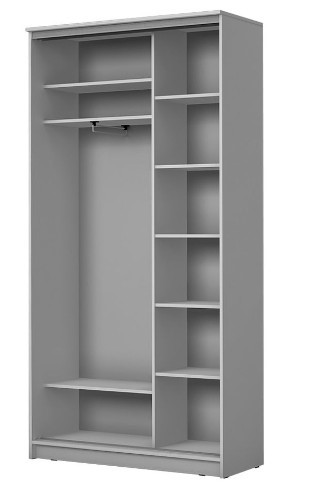 Шкаф 2-х дверный ХИТ 22-4-12-66 Диагональные полосы №22-23, Дуб молочный в Южно-Сахалинске - изображение 1