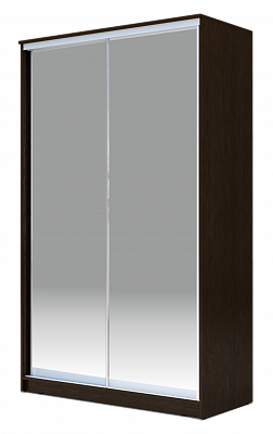 Шкаф-купе 2400х1200х420 Хит-24-4-12/2-88, Матовое стекло, Венге в Южно-Сахалинске - изображение