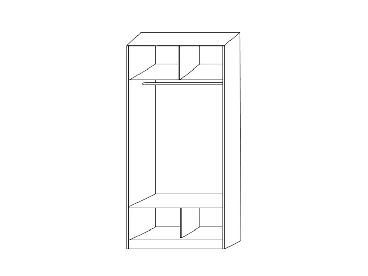 Шкаф 2300х1200х620 с двумя зеркалами ХИТ 23-12/2-55, Белый в Южно-Сахалинске - изображение 1