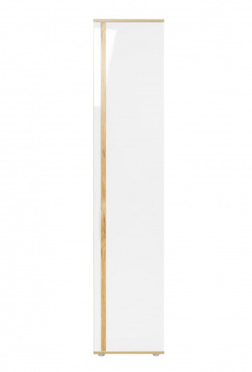 Шкаф одностворчатый Марта-2 ЛД 136.010, Дуб золотой/Белый глянец в Южно-Сахалинске - изображение 1