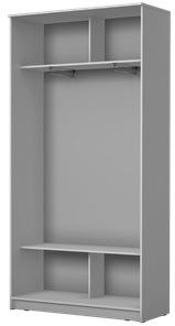 Шкаф 2-х дверный Хит-22-4-12/2-22 с цветным стеклом, белое №10, Венге в Южно-Сахалинске - предосмотр 1