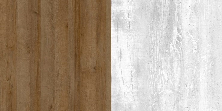 Шкаф двухстворчатый Пайн, ПП1, Дуб Крафт/Бетон Пайн в Южно-Сахалинске - изображение 2