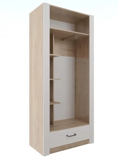Шкаф гардеробный Ева 5 М1 дуб ирландский/белый матовый в Южно-Сахалинске - изображение 1
