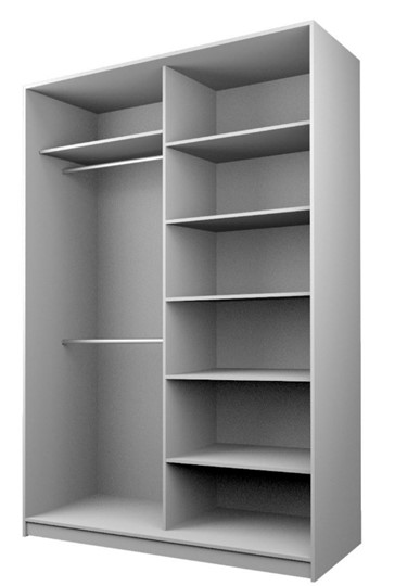 Шкаф 2-х створчатый MAX МШ-23-6-16-15, Профиль Белый/Цвет Дуб сонома в Южно-Сахалинске - изображение 1