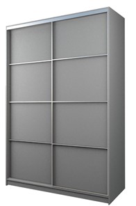 Шкаф 2-х створчатый MAX МШ-23-6-16-11, Профиль Серебро/Цвет Серый в Южно-Сахалинске