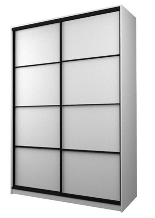 Шкаф MAX МШ-23-6-18-11, Профиль Черный/Цвет Белый в Южно-Сахалинске - изображение