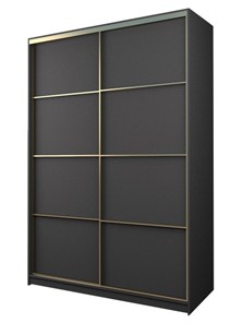 Шкаф 2-х дверный MAX МШ-27-6-16-11, Профиль Золото/Цвет Графит в Южно-Сахалинске