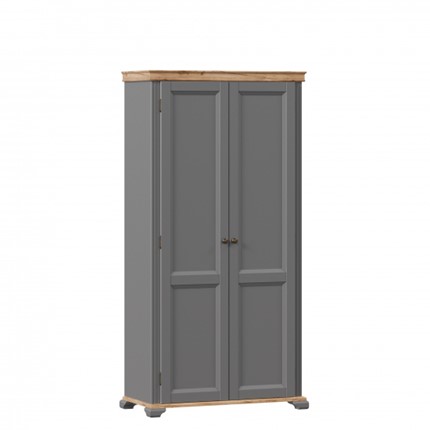 Шкаф двухдверный Амели ЛД 642.880, Оникс серый в Южно-Сахалинске - изображение