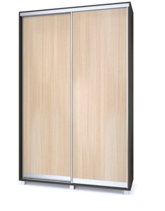 Шкаф двухдверный Роланд Р14-Р64, Дуб млечный/Венге в Южно-Сахалинске - изображение