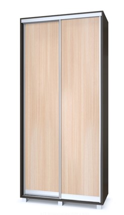 Шкаф 2-х створчатый Роланд Р10-Р60, Дуб млечный/Венге в Южно-Сахалинске - изображение