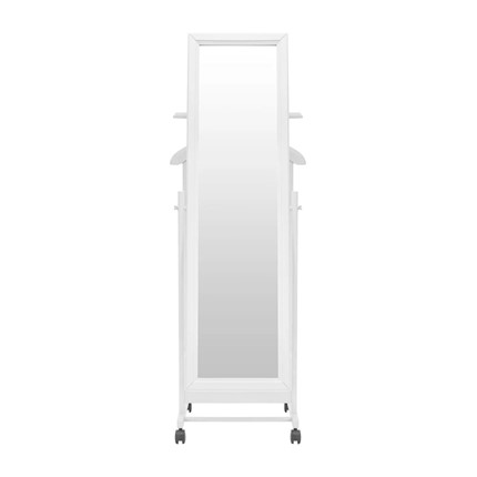 Вешалка напольная с зеркалом Leset Сиэтл (Белый) в Южно-Сахалинске - изображение