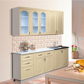 Модульный кухонный гарнитур Классика 2000, цвет Дуб беленый в Южно-Сахалинске - предосмотр