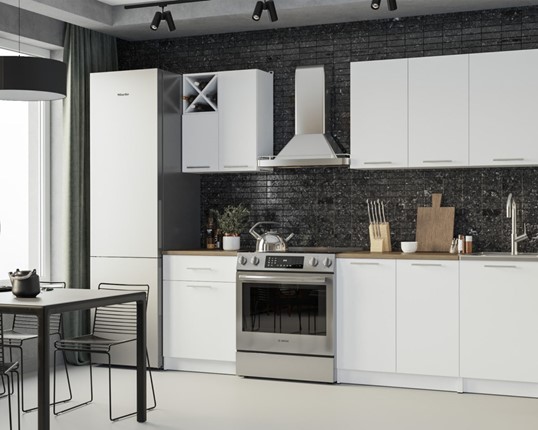 Гарнитур кухонный Милана 1,9 м (Белый) в Южно-Сахалинске - изображение
