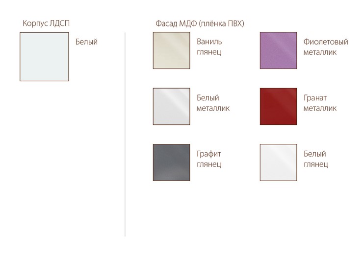 Кухонный гарнитур угловой Модерн, белый глянец/фиолетовый металлик в Южно-Сахалинске - изображение 1