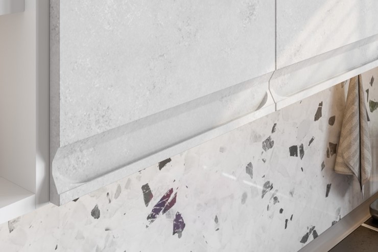 Угловой гарнитур Вельвет, бетон графит/бетон снежный в Южно-Сахалинске - изображение 5