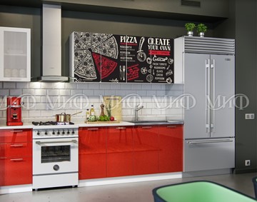 Кухонный гарнитур фотопечать Пицца 1,8 в Южно-Сахалинске - предосмотр