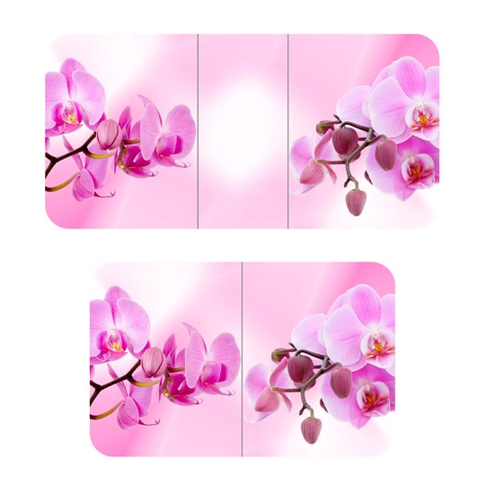 Стол раздвижной ПГ-02СТФ белое/орхидея/39 прямые трубы хром в Южно-Сахалинске - изображение 2