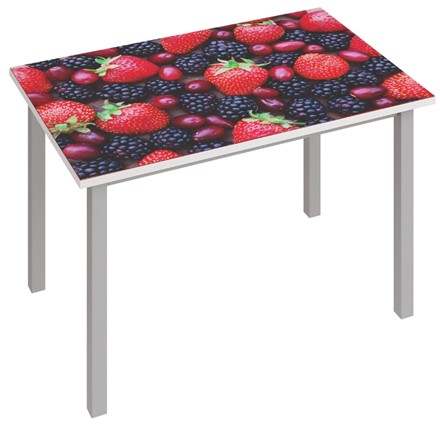 Кухонный стол раскладной Фристайл-3, Ягоды в Южно-Сахалинске - изображение