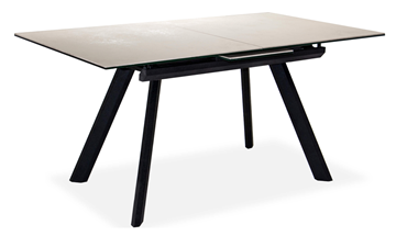 Кухонный раскладной стол Бордо 2CQ 160х90 (Oxide Avorio/Графит) в Южно-Сахалинске - предосмотр