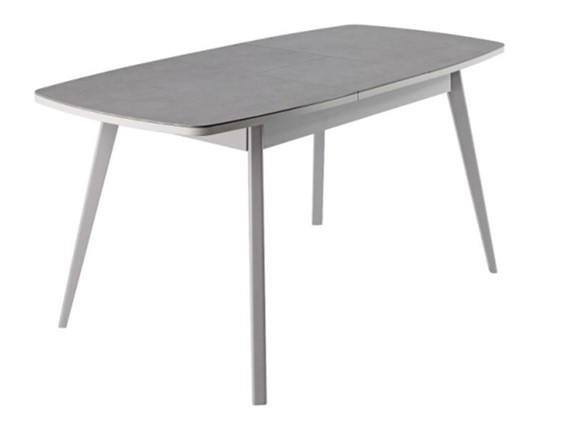 Кухонный стол раздвижной Артктур, Керамика, grigio серый, 51 диагональные массив серый в Южно-Сахалинске - изображение