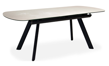 Кухонный стол раздвижной Шамони 2CQ 160х90 (Oxide Avorio/Графит) в Южно-Сахалинске - предосмотр 1
