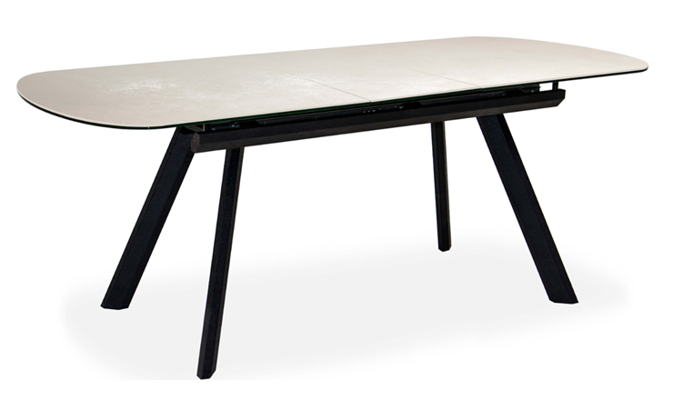 Кухонный стол раздвижной Шамони 2CQ 160х90 (Oxide Avorio/Графит) в Южно-Сахалинске - изображение 1