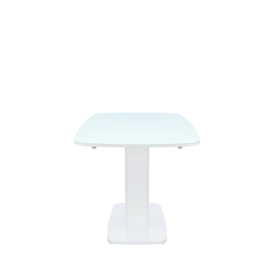 Кухонный стол раздвижной Leset Денвер 1Р (Белый лак/стекло глянцевое белое) в Южно-Сахалинске - изображение 4