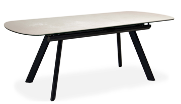 Кухонный стол раздвижной Шамони 3CQ 180х95 (Oxide Avorio/Графит) в Южно-Сахалинске - предосмотр 1