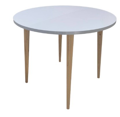 Кухонный стол круглый Серый камень 90*90 см ЛДСП в Южно-Сахалинске - изображение